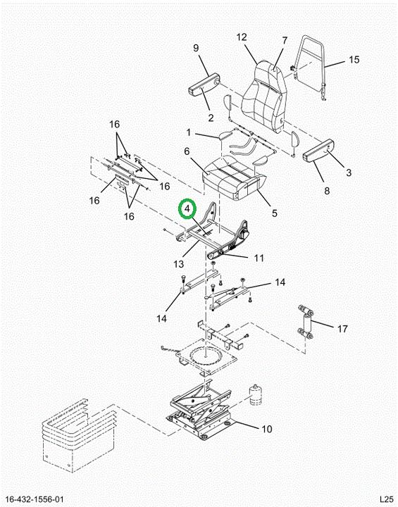 2516558C91 MANIFOLD ASSY, SEAT FOUR BUTTO