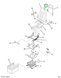 2516569C1 CUSHION,UPHOLSTERED BACK