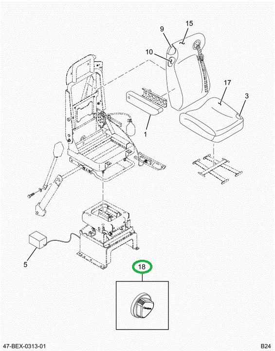 2516575C1 Handle, Seat, Raise And Lower