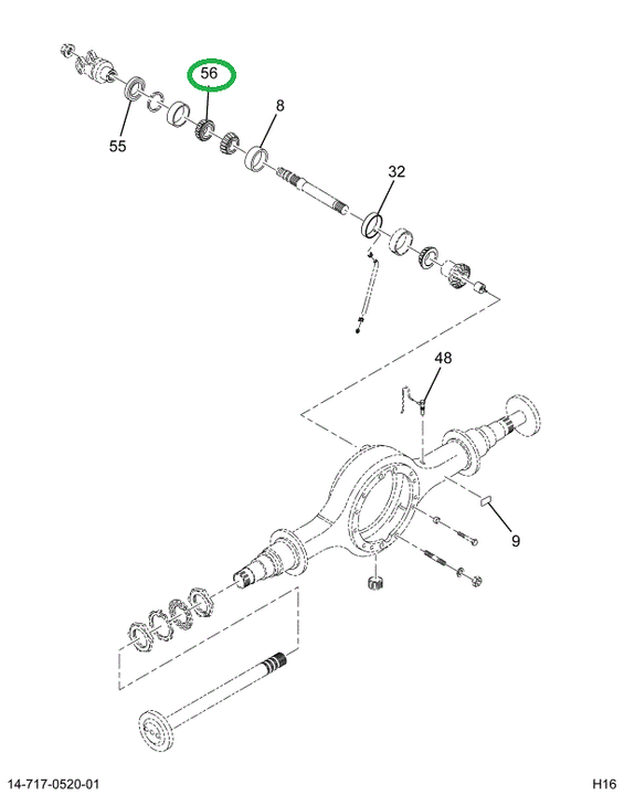 2516643C91 BEARING,OUPUT BEARING