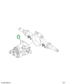 2516668C91 Differntial, Meritor Forward R