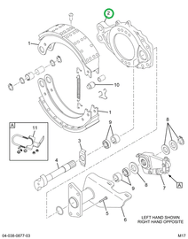 2516674C91 Spider, Left Hand Rear Rear Ax