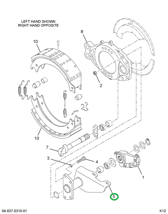 2516717C91 BRACKET, S- CAM SUPPORT LEFT H
