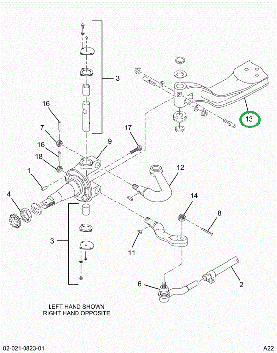2516805C91 Beam, Front Axle Meritor 12k