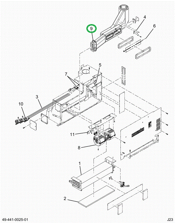 2516825C92 DUCT, ASSEMBLY SERVICE