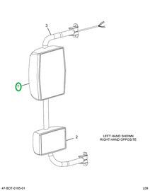 2516915C1 MIRROR,FLAT GLASS M8912FX HEAT