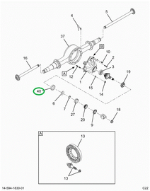 2517234C91 CUP,BEARING CUP, CARRIER INNER