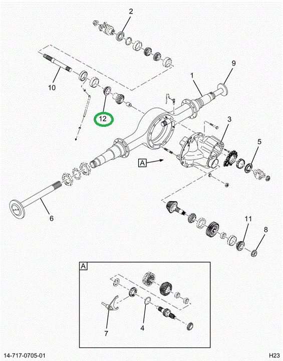 2517240C91 BEARING CONE, O/P SIDE GEAR