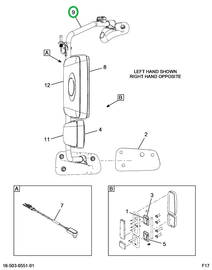 2517384C91 BRACKET ASSY, LH, BLACK, RMT,