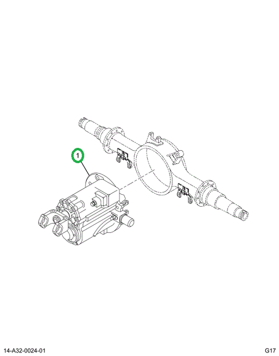 2517410C91 Differential Meritor 4.56 Rati