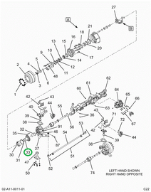 2517416C91 SPINDLE,SPINDAL ASSEMBLY