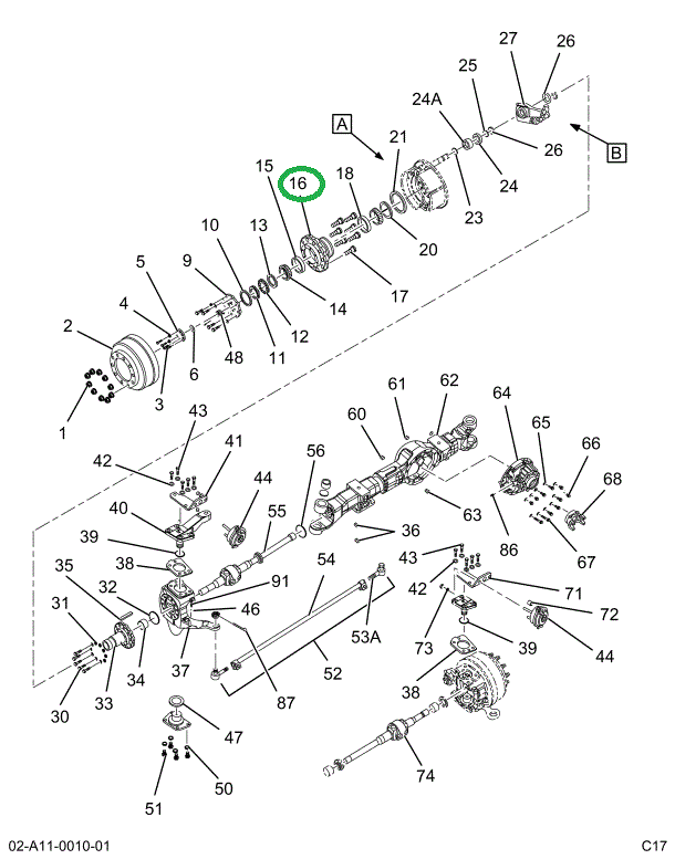 2517420C91 HUB AND CUP ASSEMBLY