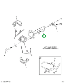 2517670C91 BRACKET, S CAM REAR RIGHT BEND