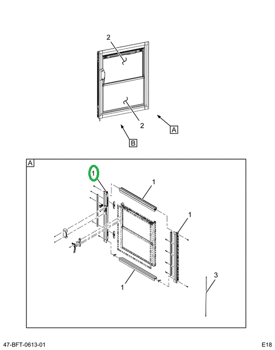 2517771C91 FRAME,KIT, KICK OUT EXTERNAL F