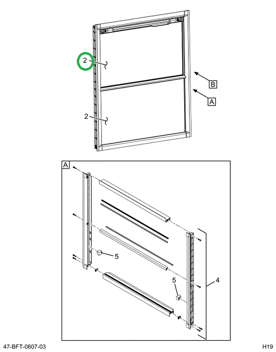 2517779C91 GLASS,KIT, GLASS, 34.25 INCH L