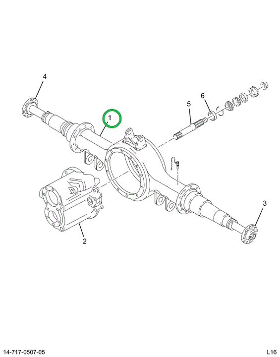 2518049C91 Housing, Axle Forward Rear Dan