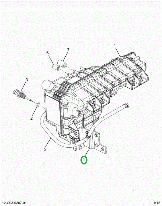 2518065C1 BRACKET, SURGE TANK