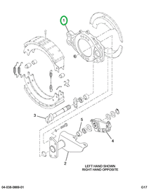 2518111C91 Spider, Pin Right Hand Rear