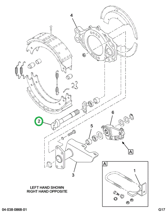 2518116C91 CAMSHAFT,SHAFT, S- CAM LEFT HA