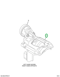 2518139C91 CYLINDER,CALIPER, LEFT HAND RE