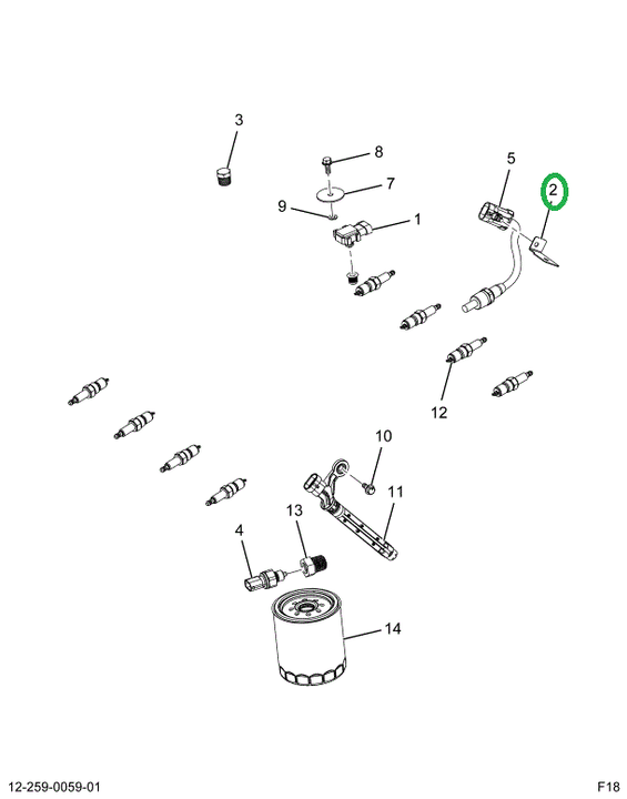 2518429C1 BRACKET,BRACLET, COOLANT SENSO
