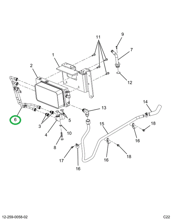 2518436C1 HOSE,LINE, OIL COOLER