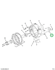 2518463C1 Bracket, Dust Cover