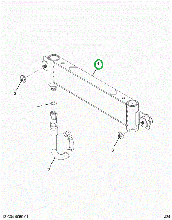 2518534C91 COOLER, OIL ASSEMBLY