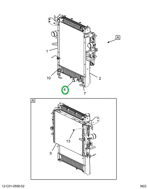 2518550C93 RADIATOR,CHARGE AIR COOLER