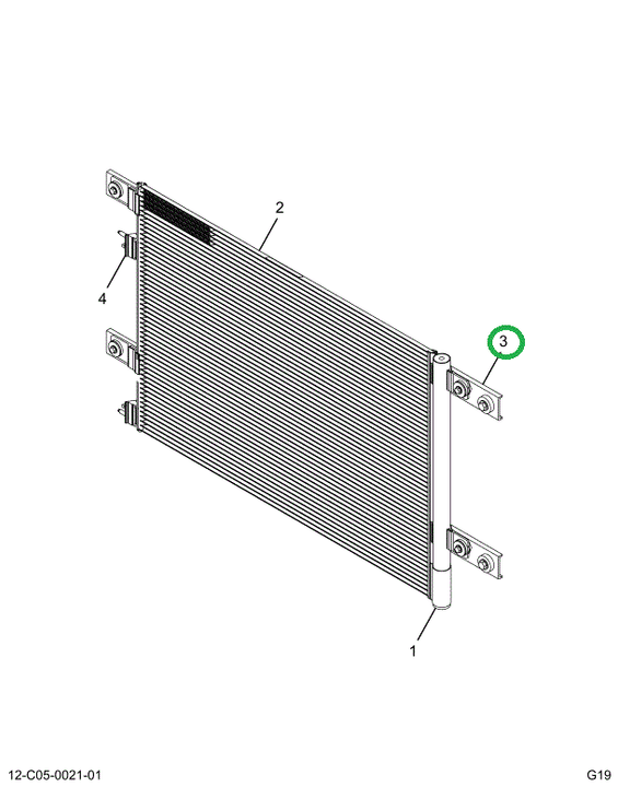 2518588C1 MODULE,RAIL, RADIATOR MOUNTING