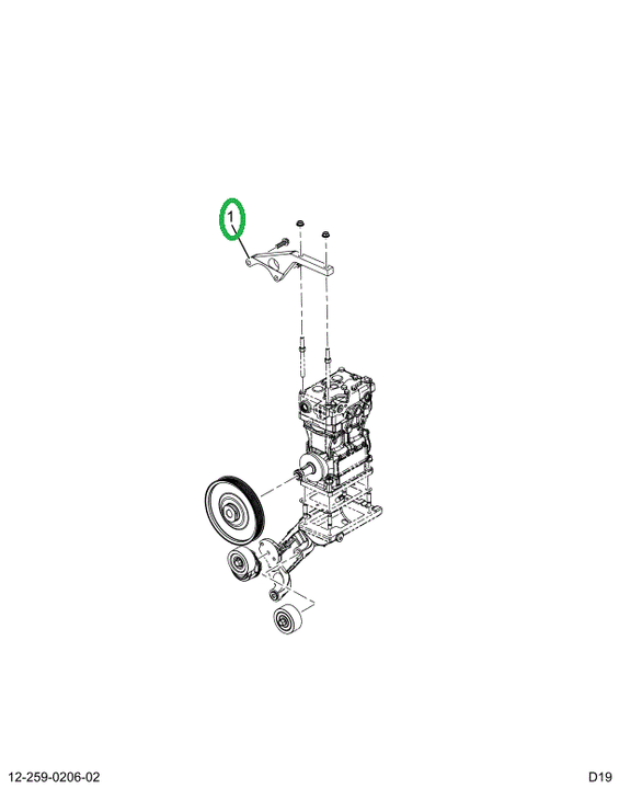 2518591C1 BRACKET, AIR BRAKE