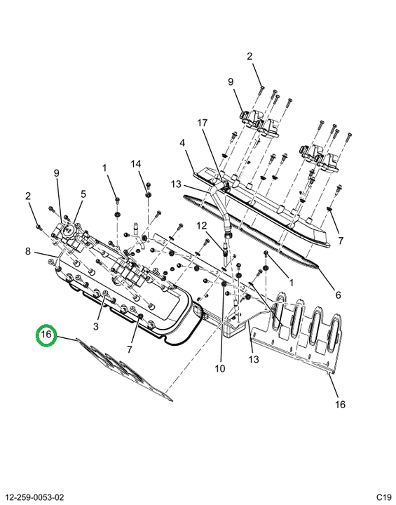 2518600C1 Gasket, Intake Manifold