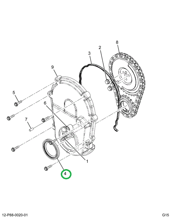 2518615C1 SEAL, FRONT COVER
