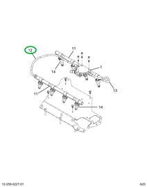 2518624C1 HOSE,TUBE, DISTRIBUTION LEFT H