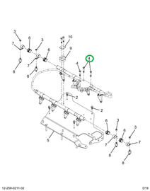 2518625C1 SCREW, FUEL SYSTEM PLATE