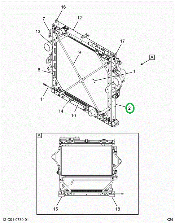 2518678C1 CHANNEL,RADIATOR, RIGHT CHANNE
