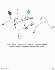2518847C91 Harness, Master,  Lt Isx Engin