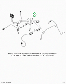 2518850C91 Harness, Master,  Lt Isx Engin