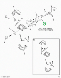 2518866C91 BRACKET, S- CAM LEFT FRONT