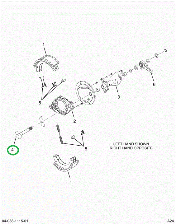 2518868C91 CAMSHAFT,S- CAM RIGHT FRONT