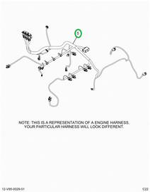 2519095C91 Harness, Master,  Lt Isx Engin