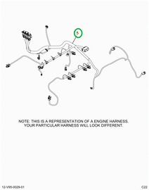 2519097C91 Harness, Master,  Lt Isx Engin