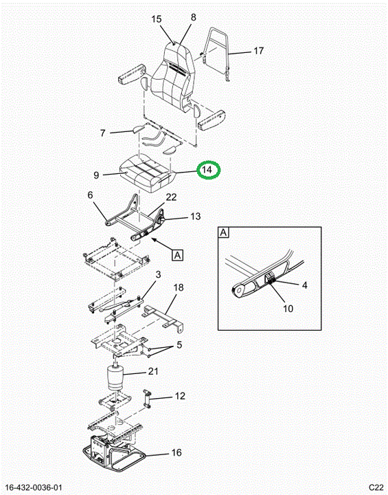 2519139C1 COVER,CUSHION COVER, CHARCOAL