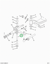 2519246C91 PIN,KING PIN OVERHAUL. DANA