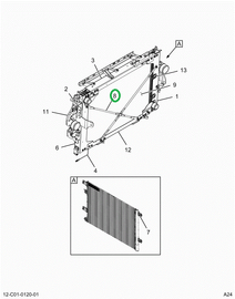 2519386C91 BAR,TIE BARS, RADIATOR SUPPORT