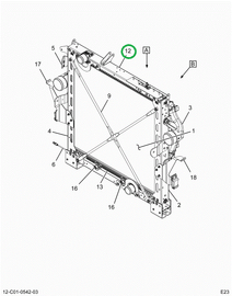 2519389C91 CHANNEL, RADIATOR TOP SUPPORT