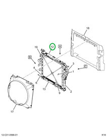 2519391C91 CHANNEL, RADIATOR TOP SUPPORT