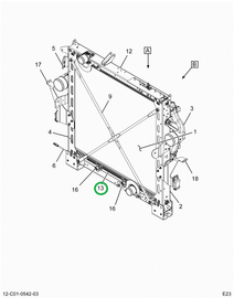 2519395C91 CHANNEL, RADIATOR BOTTOM SUPPO