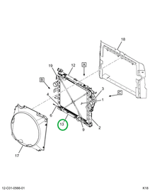 2519397C91 CHANNEL, RADIATOR BOTTOM SUPPO