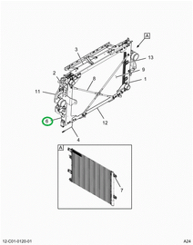 2519399C91 CHANNEL, RADIATOR LEFT SIDE SU